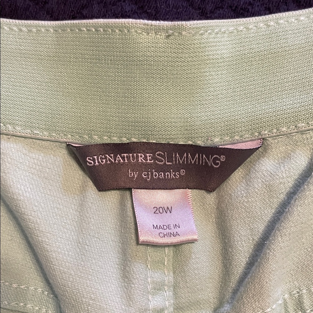 CJ Banks Mint Green Signature Slimming Pants - Picture 2 of 4